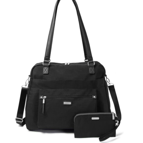 Overnight Expandable Laptop Tote With RFID Phone Wristlet - Picture 5 of 7